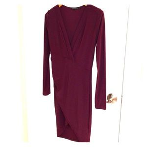 Symphony long sleeve v neck dress